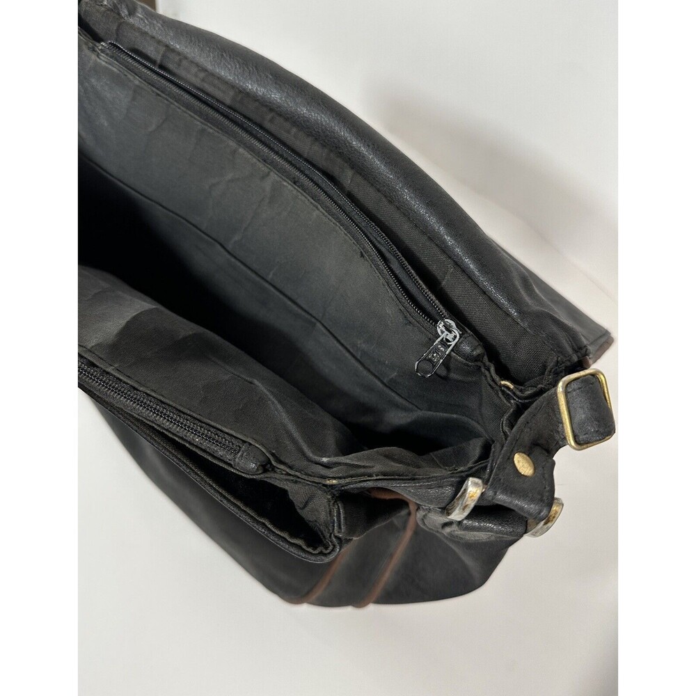 VTG Monte Carlo 1925 Grand Prix de Monaco Messenger Bag Leather 1990s Distressed - Picture 13 of 13